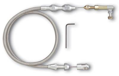 Lokar - Lokar Polished Hi-Tech Throttle Cable - TCP-1000HT - Image 1