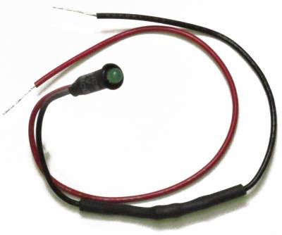 Painless Wiring - 1/8in. LED Dash Indicator Light/Green - 80202