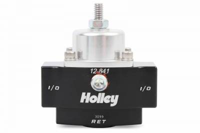 Carburetion - Fuel Pressure Regulator - Holley - BILLET FP REG, ADJ 4.5-9 PSI 3/8 NPT BY- - 12-841