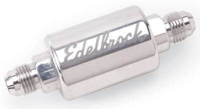 Edelbrock - High Flow Billet Aluminum Fuel Filter in Polished Finish - 8129 - Image 2