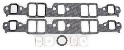 Gaskets and Sealing Systems - Engine Intake Manifold Gasket Set - Edelbrock - Intake Manifold Gasket for 1958-1986 Small-Block Chevy - 7201