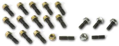 Cylinder Block Components - Engine Oil Pan Stud - Moroso - Moroso Stud Kit, Oil Pan, Small Block Chevy - 38350