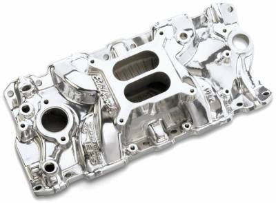 Edelbrock - Performer EPS Intake Manifold for 1955-86 Small-Block Chevy, Polished Finish - 27011 - Image 2