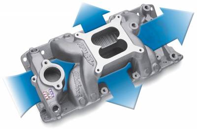 Edelbrock - Performer RPM Small Block Chevy AIR-Gap Intake Manifold - 7501 - Image 3