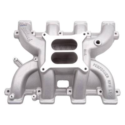 Cylinder Block Components - Engine Intake Manifold - Edelbrock - Performer RPM Small Block Chevy LS3 Intake Manifold Only - 71197