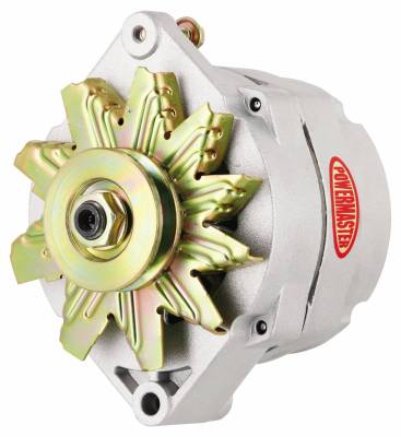 Alternator / Generator and Related Components - Alternator - Powermaster - Powermaster Alternator GM 12SI Natural 150A 1V Pulley 1 or 3 Wire - 47293