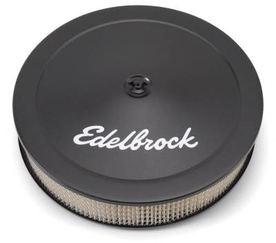 Edelbrock - Pro-Flo Black 14" Round Air Cleaner with 3" Paper Element (Deep Flange) - 1223 - Image 2