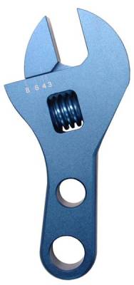 Engine Service - Line Fitting Wrench Set - Proform - Proform Adjustable AN Wrench Compact Model Fits -3AN to -8AN Size Fittings Blue 67723