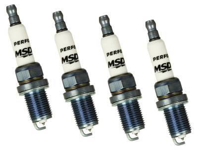 Secondary Ignition - Spark Plug - MSD - Spark Plug, 7IR6YS, 4-Pack Short Sty - 37424