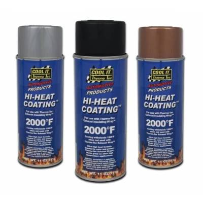 Brackets, Flanges and Hangers - Exhaust Heat Shield - Thermo Tec - Thermo Tec Hi Heat Wrap Spray Coating 11oz Copper - 12003