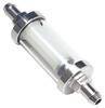 Trans-Dapt Performance 5/16 in. FUEL FILTER- GLASS and CHROME (not for fuel injection) 9247