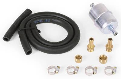 Fuel Injection System and Related Components - Fuel Line - Edelbrock - Universal Single-Feed Fuel Hose And Filter Kit (Fits 5/16" Or 3/8" Lines) - 8135