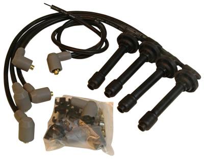 Ignition Wire and Related Components - Spark Plug Wire Set - MSD - Wire Set, Black, Acura/Integra 1.8LVTEC - 32343