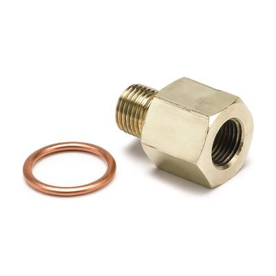 AutoMeter - FITTING, ADAPTER, METRIC, M10X1 MALE TO 1/8" NPTF FEMALE, BRASS - 2265
