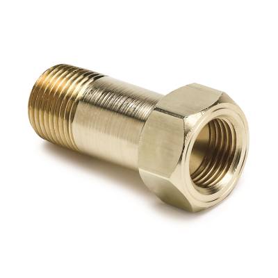 AutoMeter - FITTING, ADAPTER, 3/8" NPT MALE, EXTENSION, BRASS, FOR MECH. TEMP. GAUGE - 2271
