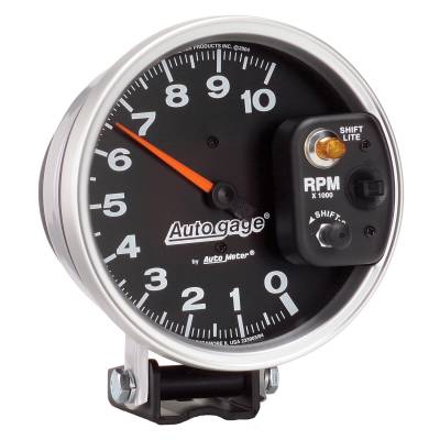 AutoMeter - GAUGE, TACHOMETER, 5", 10K RPM, PEDESTAL W/ INT. SHIFT LIGHT, BLACK, AUTO GAGE - 233903 - Image 3