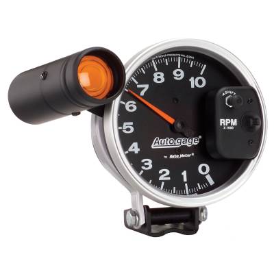 AutoMeter - GAUGE, TACHOMETER, 5", 10K RPM, PEDESTAL W/ EXT. SHIFT-LITE, BLACK, AUTO GAGE - 233904 - Image 3