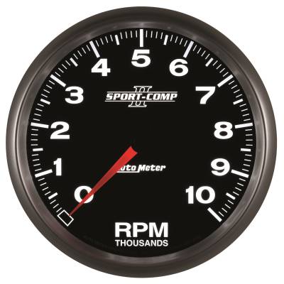 AutoMeter - GAUGE, TACHOMETER, 5", 10K RPM, IN-DASH, SPORT-COMP II - 3698 - Image 6