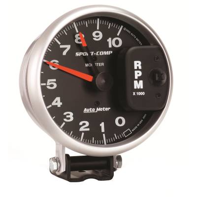 AutoMeter - GAUGE, TACHOMETER, 5", 10K RPM, PEDESTAL W/ RED LINE, SPORT-COMP - 3900 - Image 2