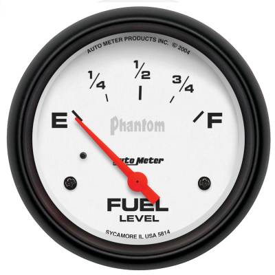 Instrument Panel - Fuel Level Gauge - AutoMeter - GAUGE, FUEL LEVEL, 2 5/8", 0OE TO 90OF, ELEC, PHANTOM - 5814
