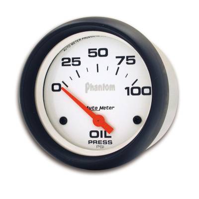 AutoMeter - GAUGE, OIL PRESSURE, 2 5/8", 100PSI, ELECTRIC, PHANTOM - 5827 - Image 2