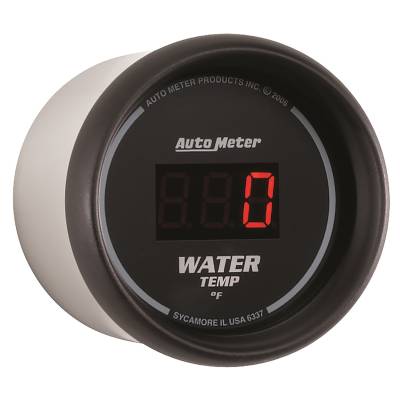 AutoMeter - GAUGE, WATER TEMP, 2 1/16", 340?F, DIGITAL, BLACK DIAL W/ RED LED - 6337 - Image 3