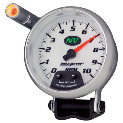 AutoMeter - GAUGE, TACHOMETER, 3 3/4", 10K RPM, PEDESTAL W/ EXT. QUICK-LITE, NV - 7390 - Image 2