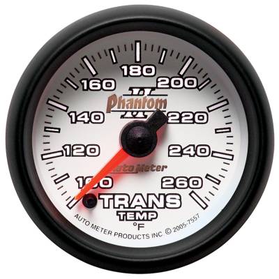 AutoMeter - GAUGE, TRANSMISSION TEMP, 2 1/16", 100-260?F, DIGITAL STEPPER MOTOR, PHANTOM II - 7557 - Image 2