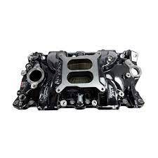 Edelbrock Performer EPS Intake Manifold for 1955-86 Small Block Chevrolet w/Black Plasma Finish Part#2701-BP