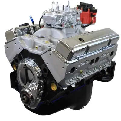 Blue Print Engines - New Block Casting 350CI Cruiser Crate Engine  - Base Dressed Long Block - Aluminum Heads - Roller Cam - Carbureted -  BP350CTC - $5149.00